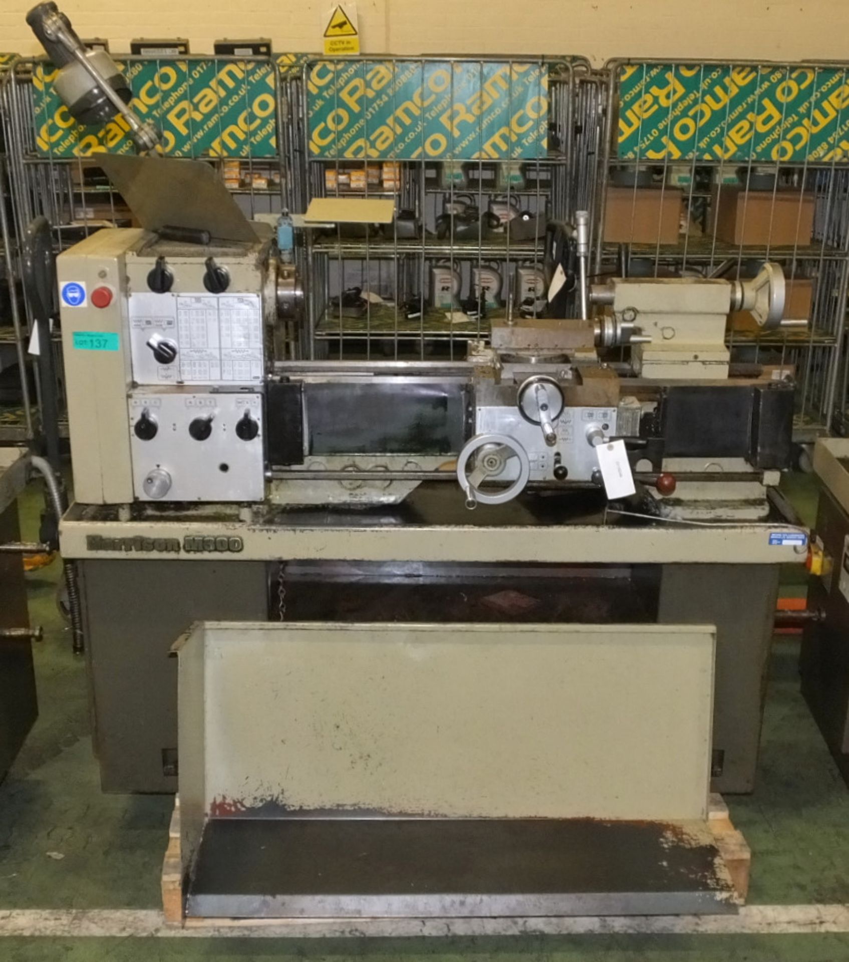 Harrison M300 lathe, end stock - no tooling - serial unknown