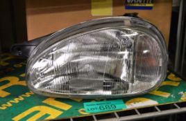 Van fit Lucas H4 head lamp assembly