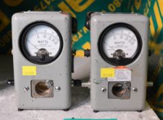 2x Bird Thruline 43 Wattmeter 50 Ohms - no elements