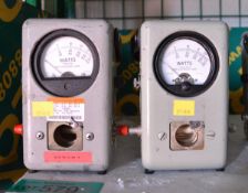 2x Bird Thruline 43 Wattmeter 50 Ohms - no elements