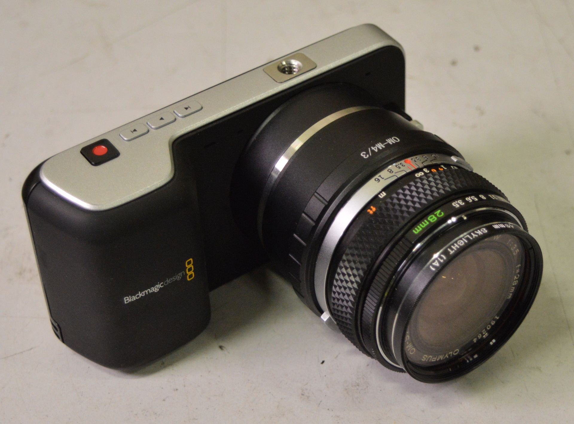 Black magic design digital cameras, TV lens 16mm 1:1.6, Olympus OM-system 50mm lens 1:1.8 - Image 18 of 29