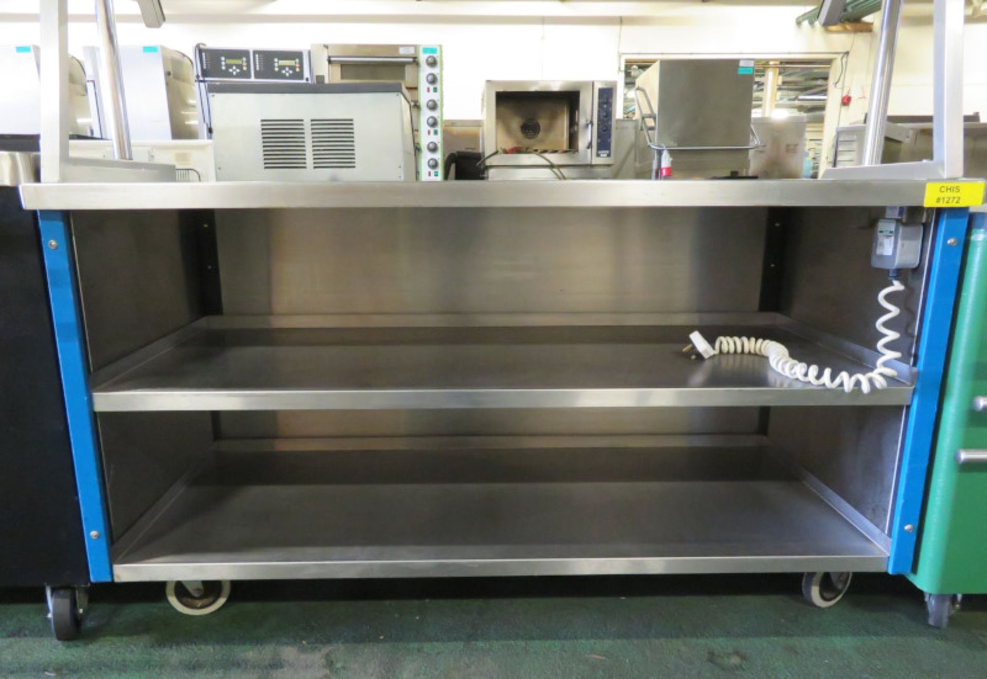 Heated servery counter with tray rail - 1500mm x 780mm x 1340mm - Image 4 of 4