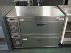 Adande 2 drawer refrigeration unit - 1100mm x 700mm x 860mm