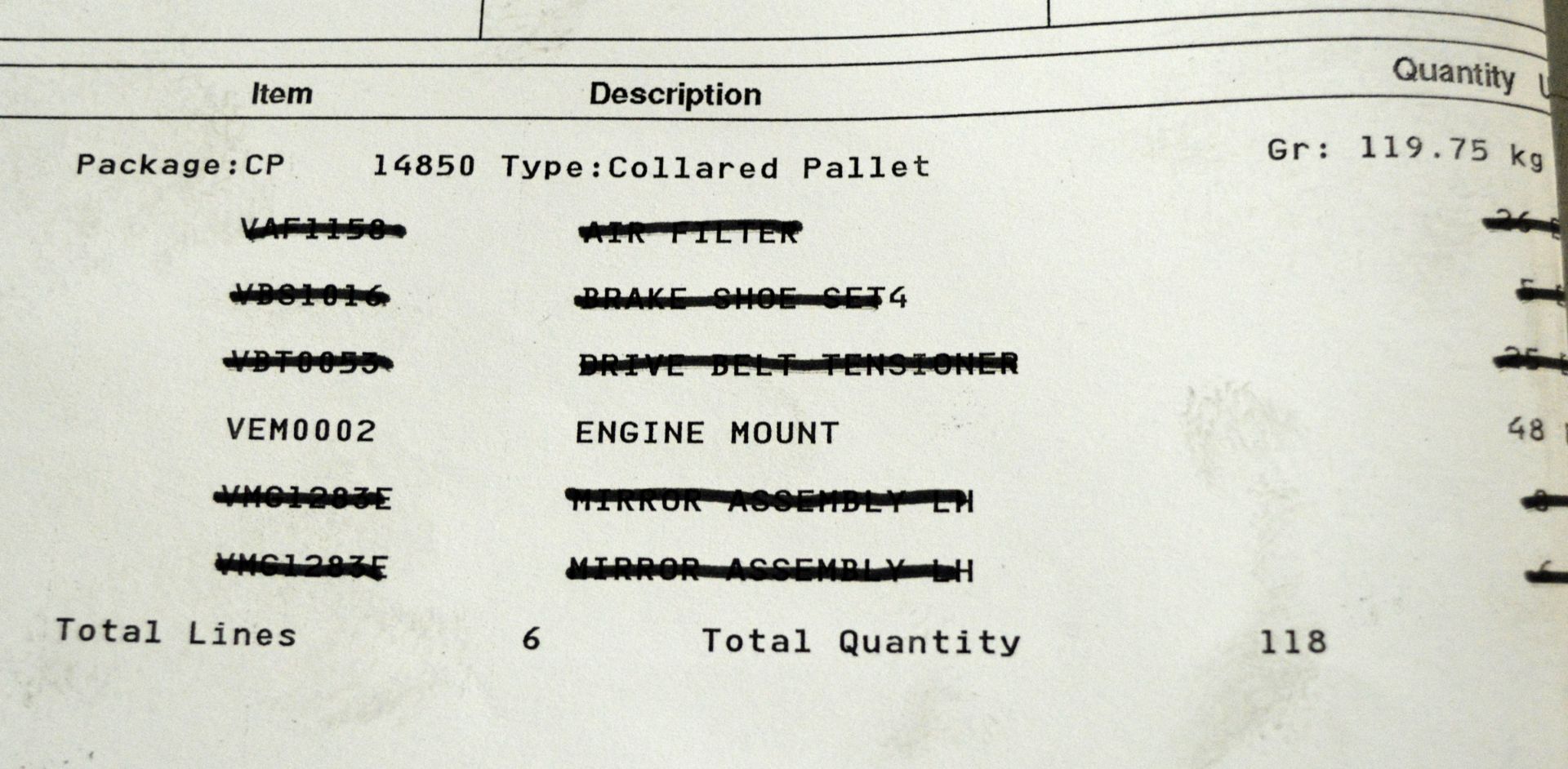 Vehicle parts - engine mounts, suspension arms RH - see picture for itinerary for model nu - Image 6 of 6