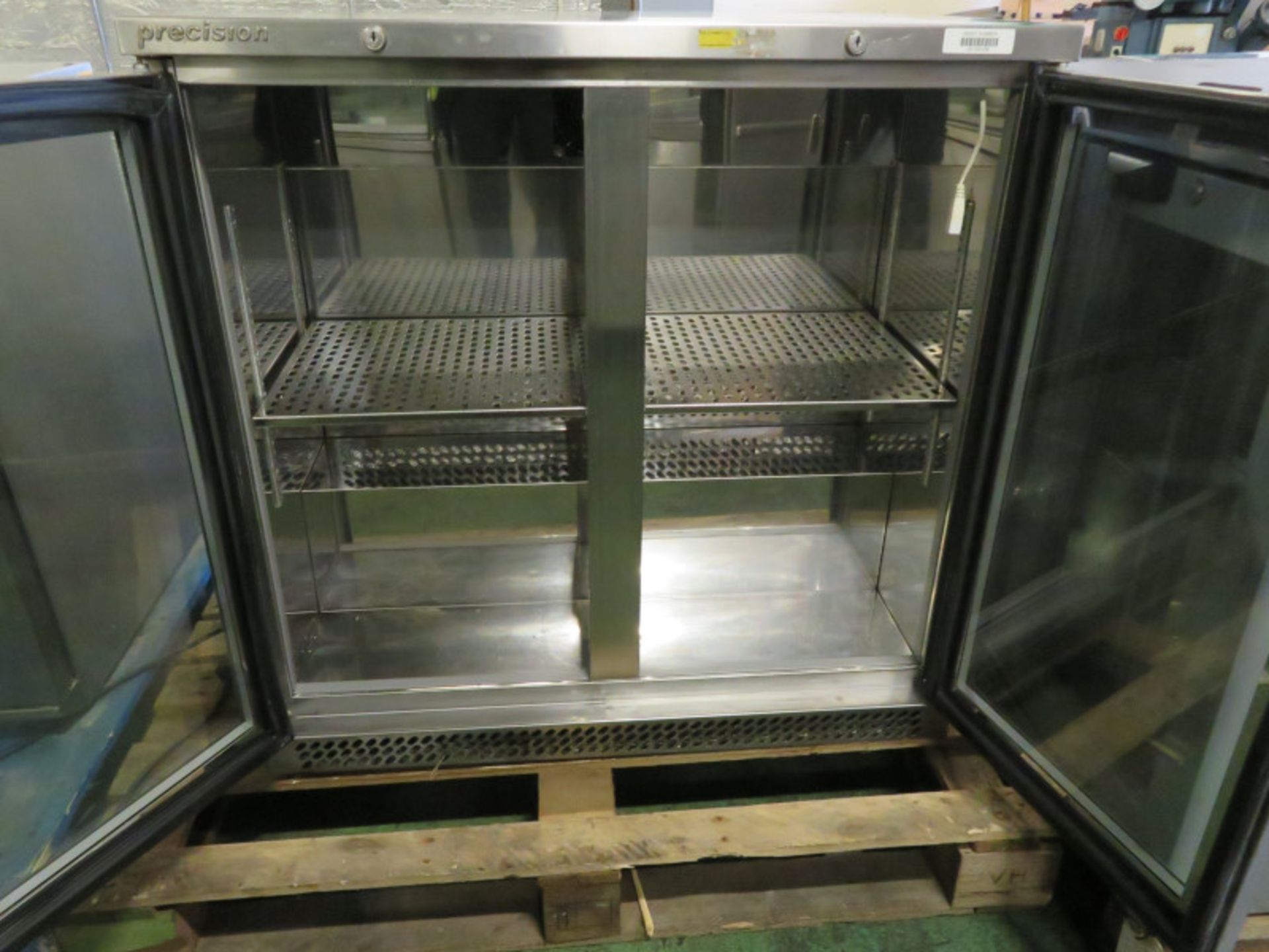 Precision double door glass fronted fridge - 900mm x 500mm x 900mm - Image 2 of 3