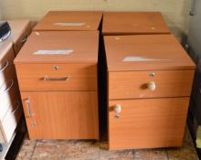 4x Office Pedestal Units - 450 x 450 x 580mm