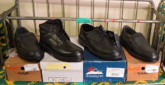 4 pairs of Work Boots/Shoes Assortment - Please check pictures for sizes