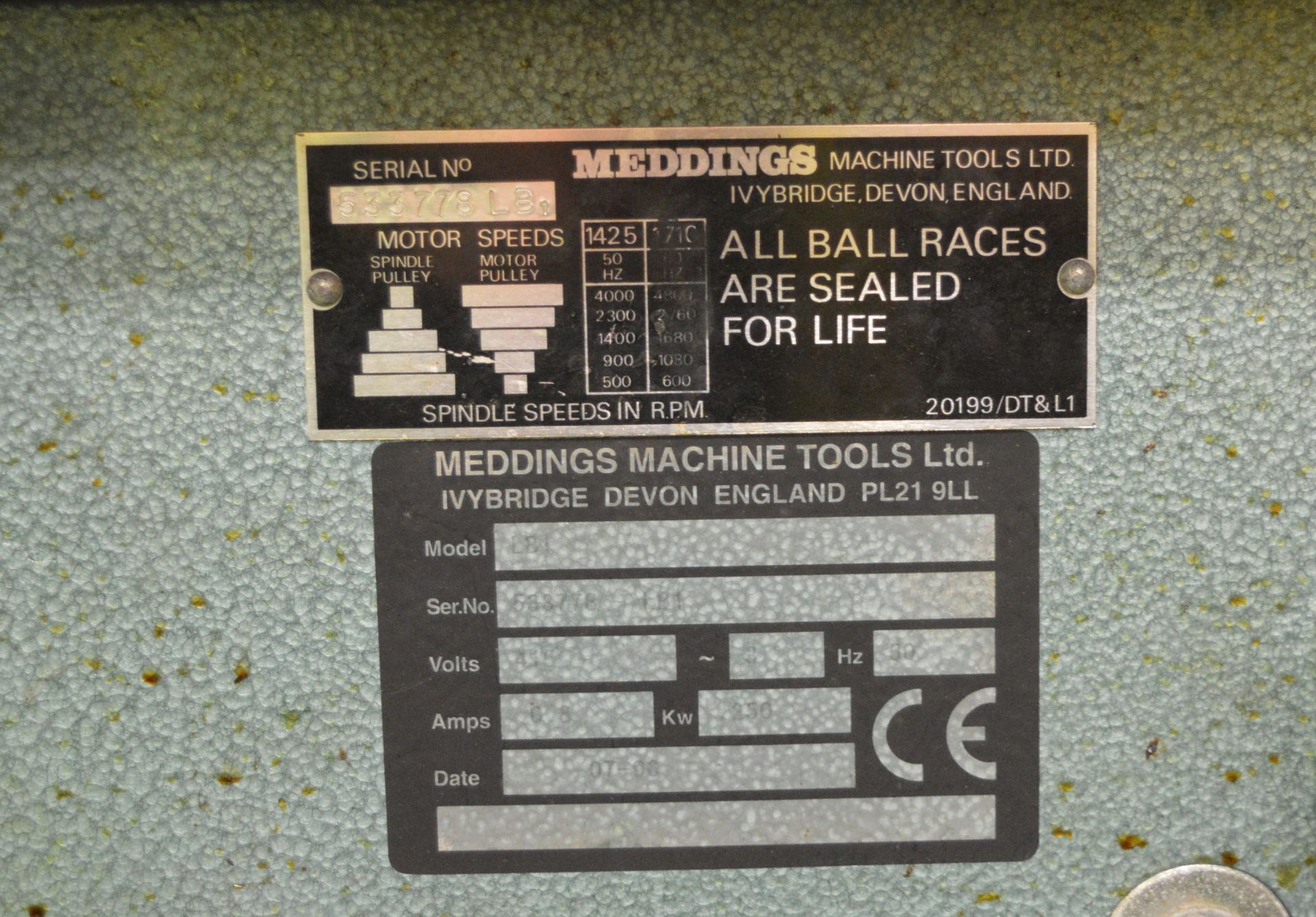 Meddings bench drill - Serial No. 533778LB - Image 3 of 5