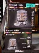 2x Russell Hobbs Electric Food Steamers 240v