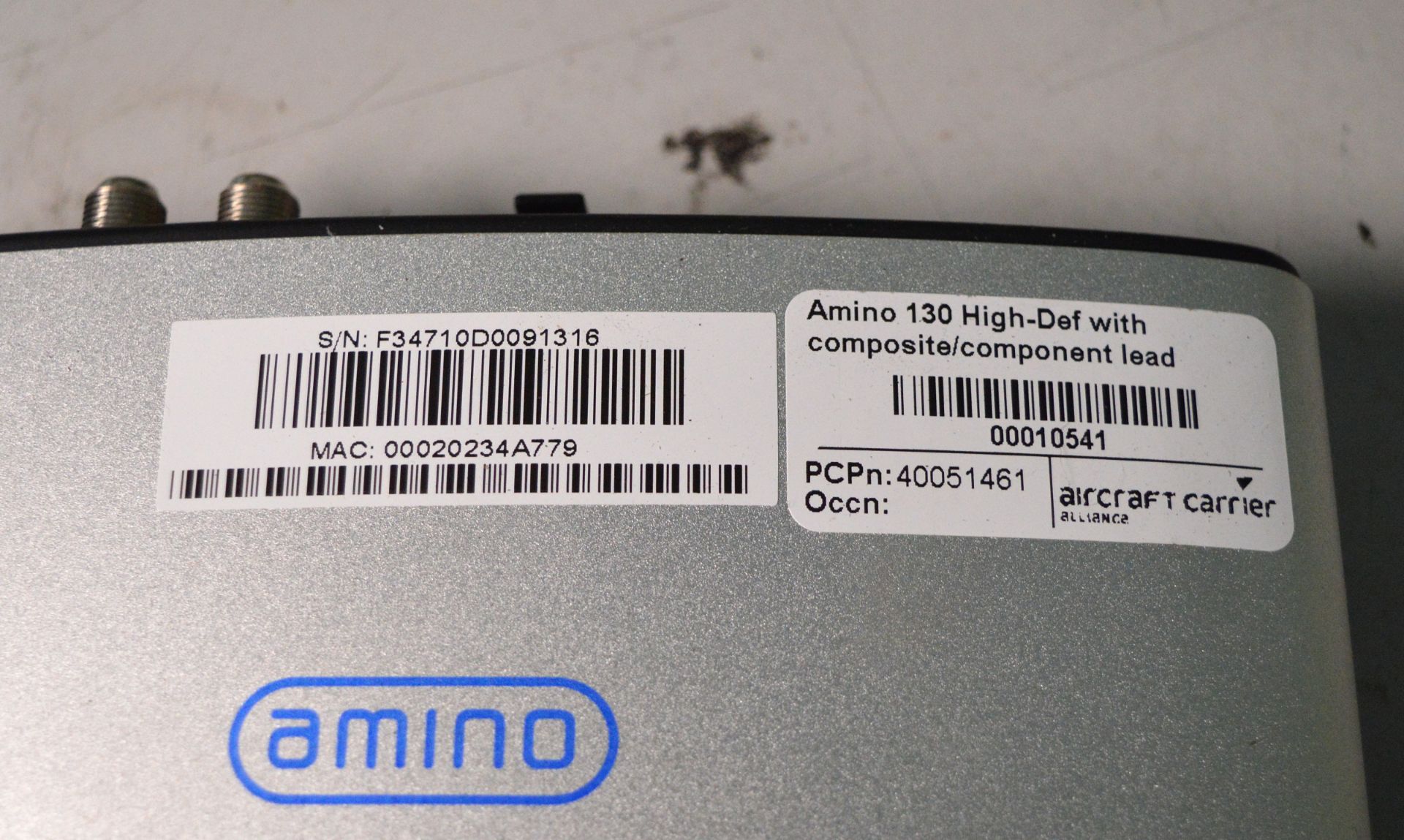Amino 130 HD Set Top Box (No Remote or Cables) - Image 2 of 3