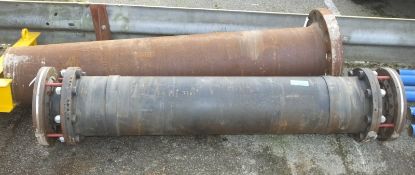 Steel Flanged Shaft Pipe 1800 mm x 400mm Diameter, Steel Flanged Pipe 1800mm x 340mm Diame