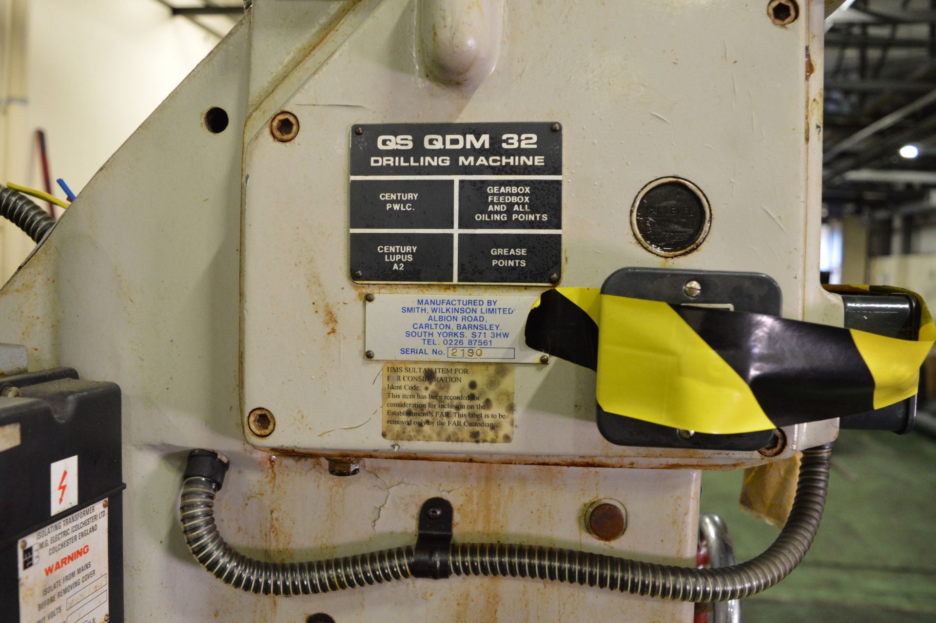 QS QDM 32 Pillar drill - Serial No. 2190 - Image 7 of 7