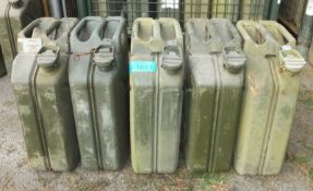 20 LTR Ex-Mod jerry cans x5