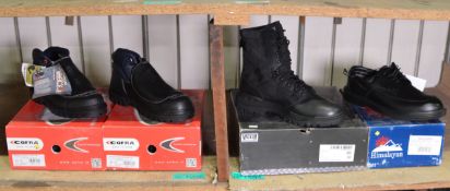 4 pairs of Work Boots/Shoes Assortment - Please check pictures for sizes