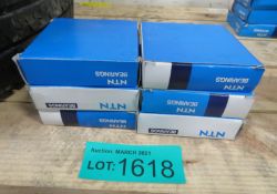 6x NTN Deep Groove Roller Bearings