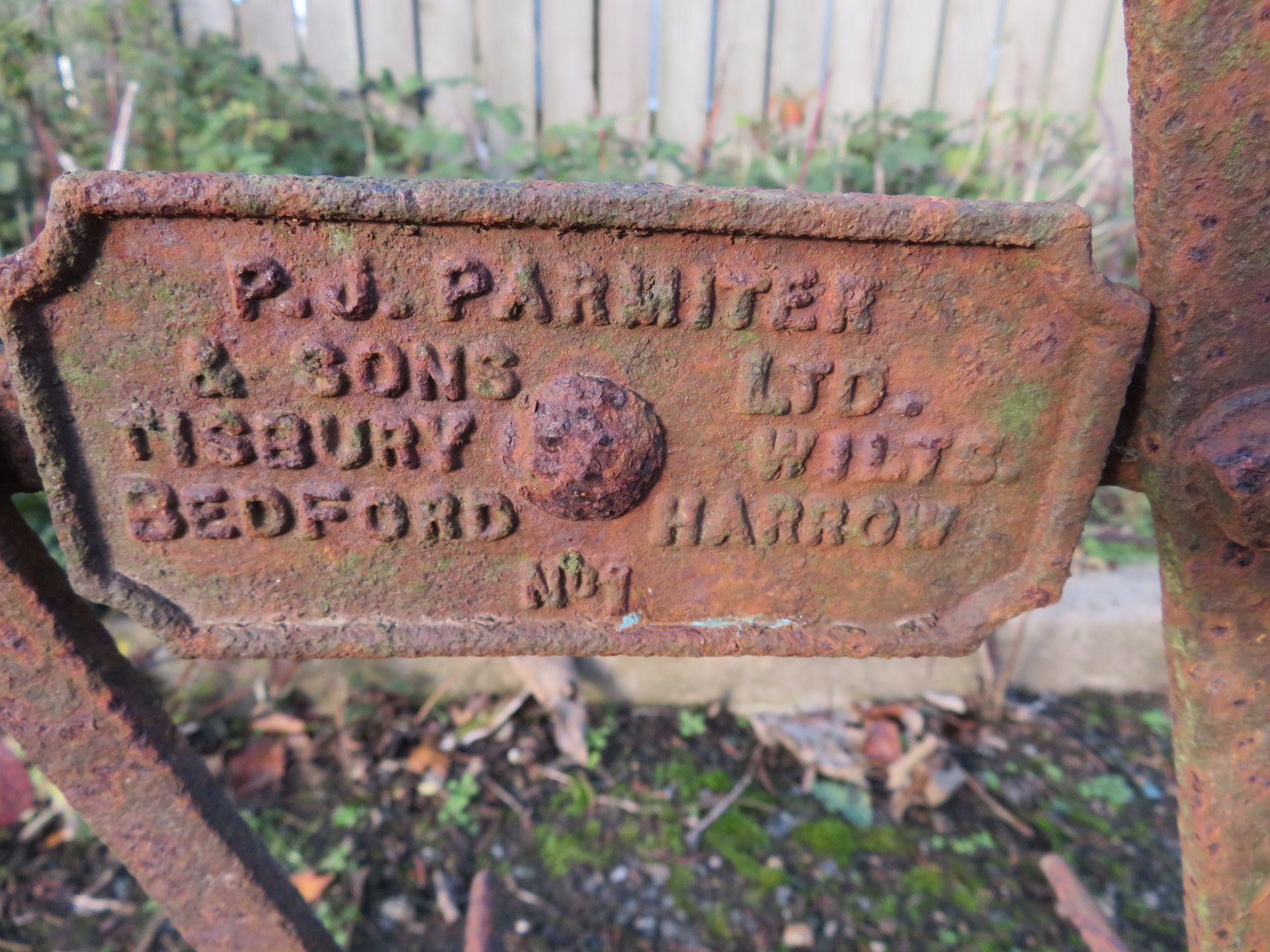 P J Parmiter & Sons - Bedford Style Harrows - Image 6 of 6