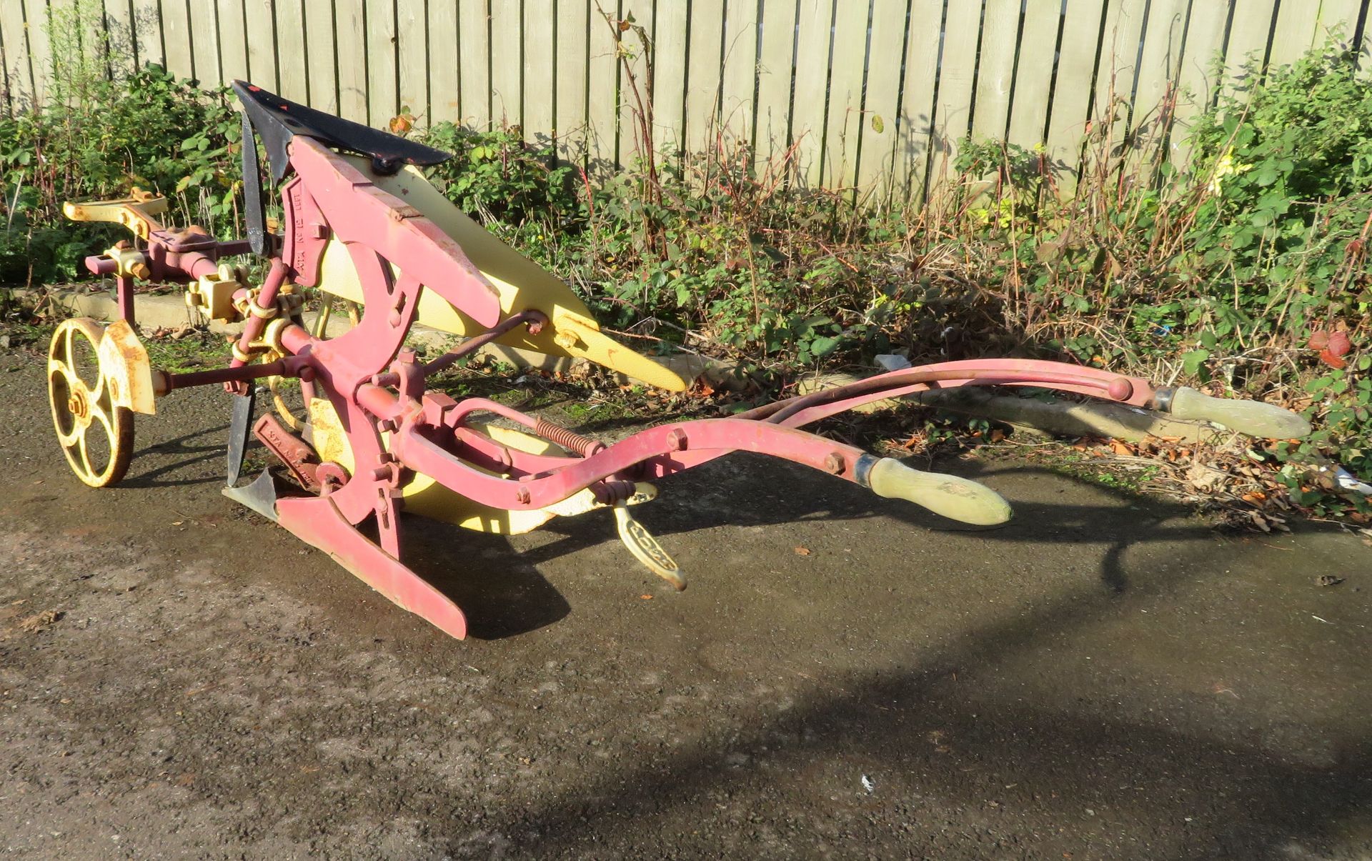 John Huxtable & Co Barnstaple - Single Furrow Turnover Horse Plough