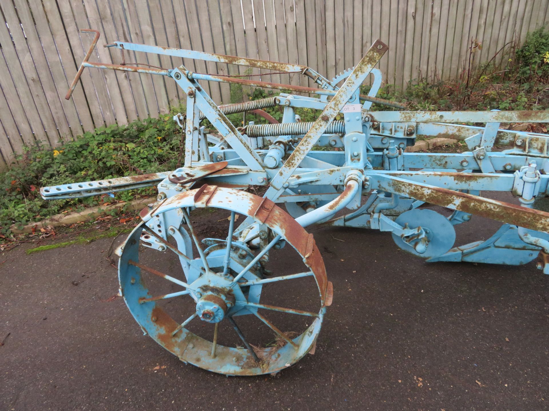 Ransomes Four Furrow Trailer Plough - Image 6 of 12