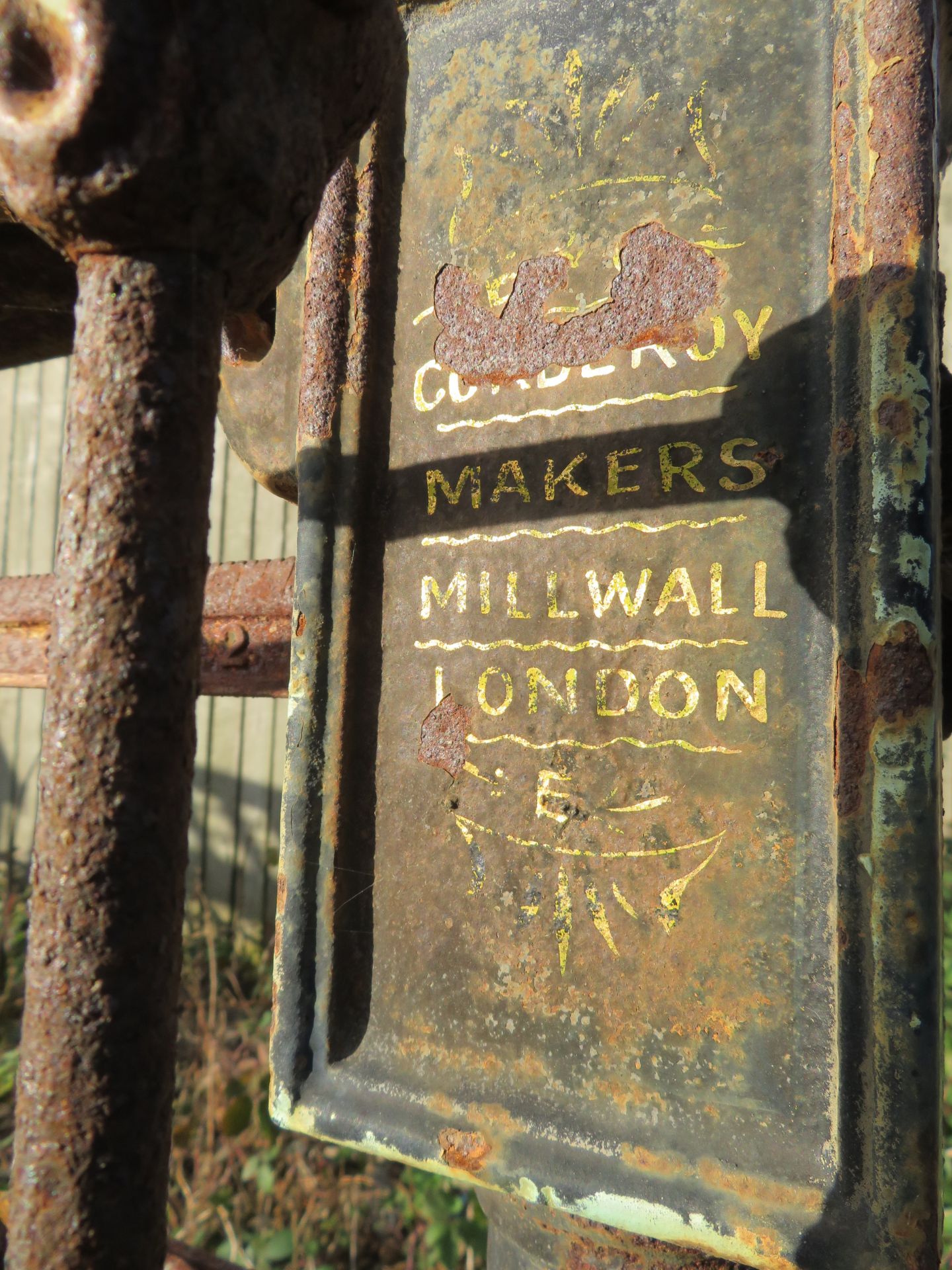 E & G Corderoy Makers Millwall London - Platform Weigh Scales - 9cwt - Image 9 of 10