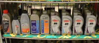 Various bottle of motor oil & transmission fluid - 1 litre bottles - Please see pictures