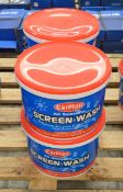 4x Carplan Screenwash - 72 x 70ml sachets