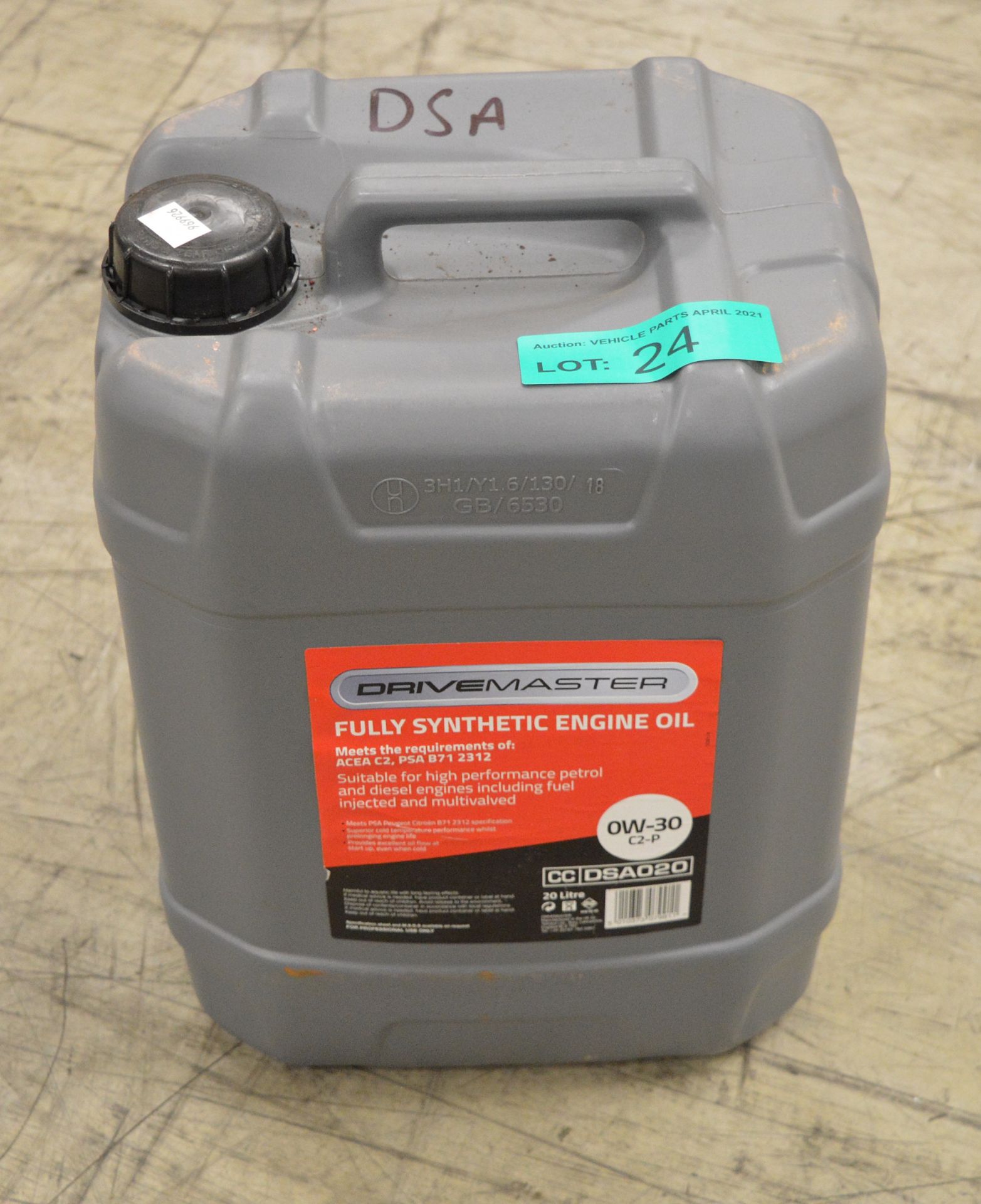 Drivemaster fully synthetic 0W-30 Engine Oil - 20L