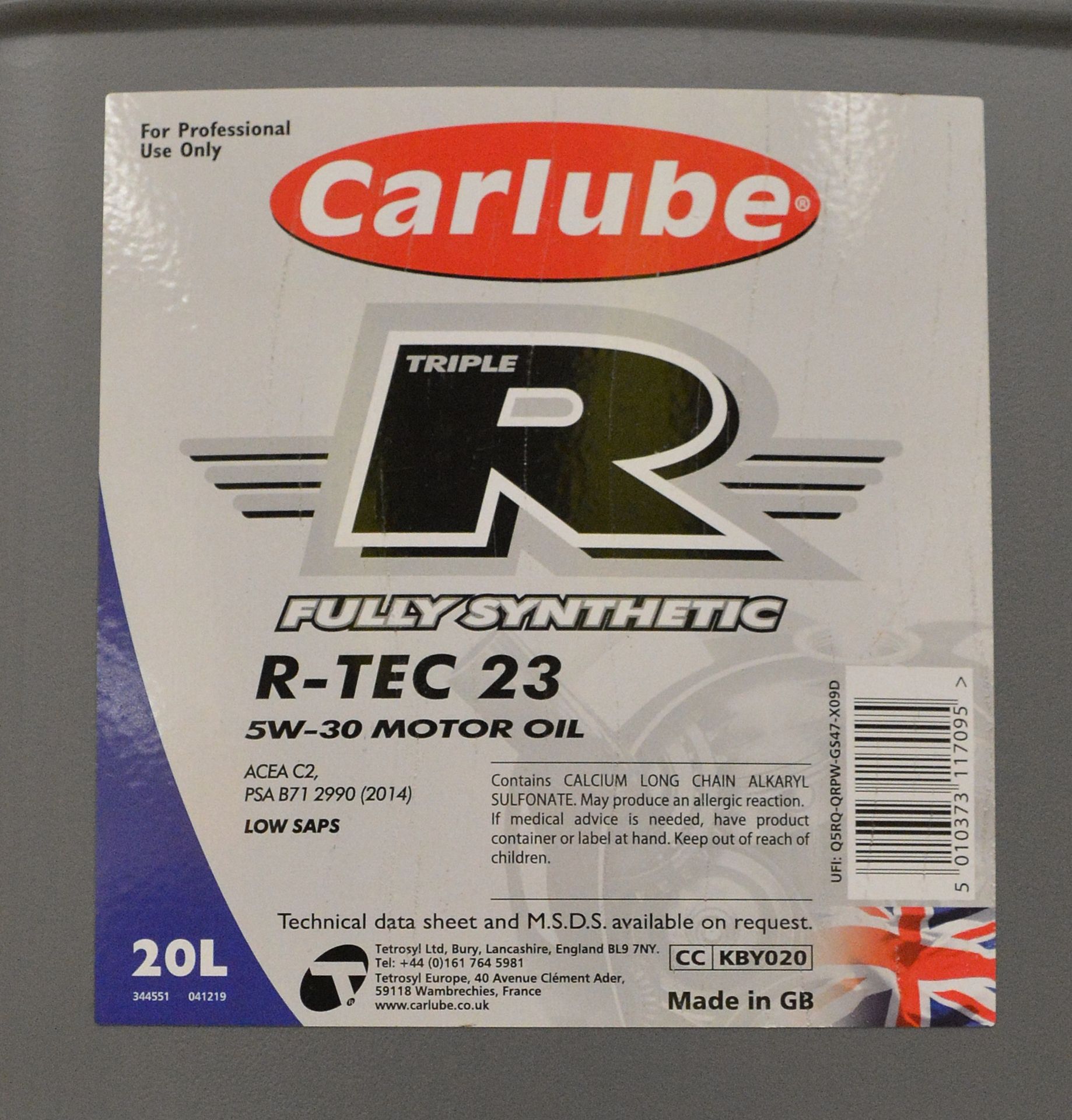 2x Carlube R fully synthetic R-Tec 23 Motor Oil - 20L - Image 2 of 2