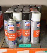 Tetrosyl Trade Spray - Colours include - Gloss Black, Gloss White, White Primer & more