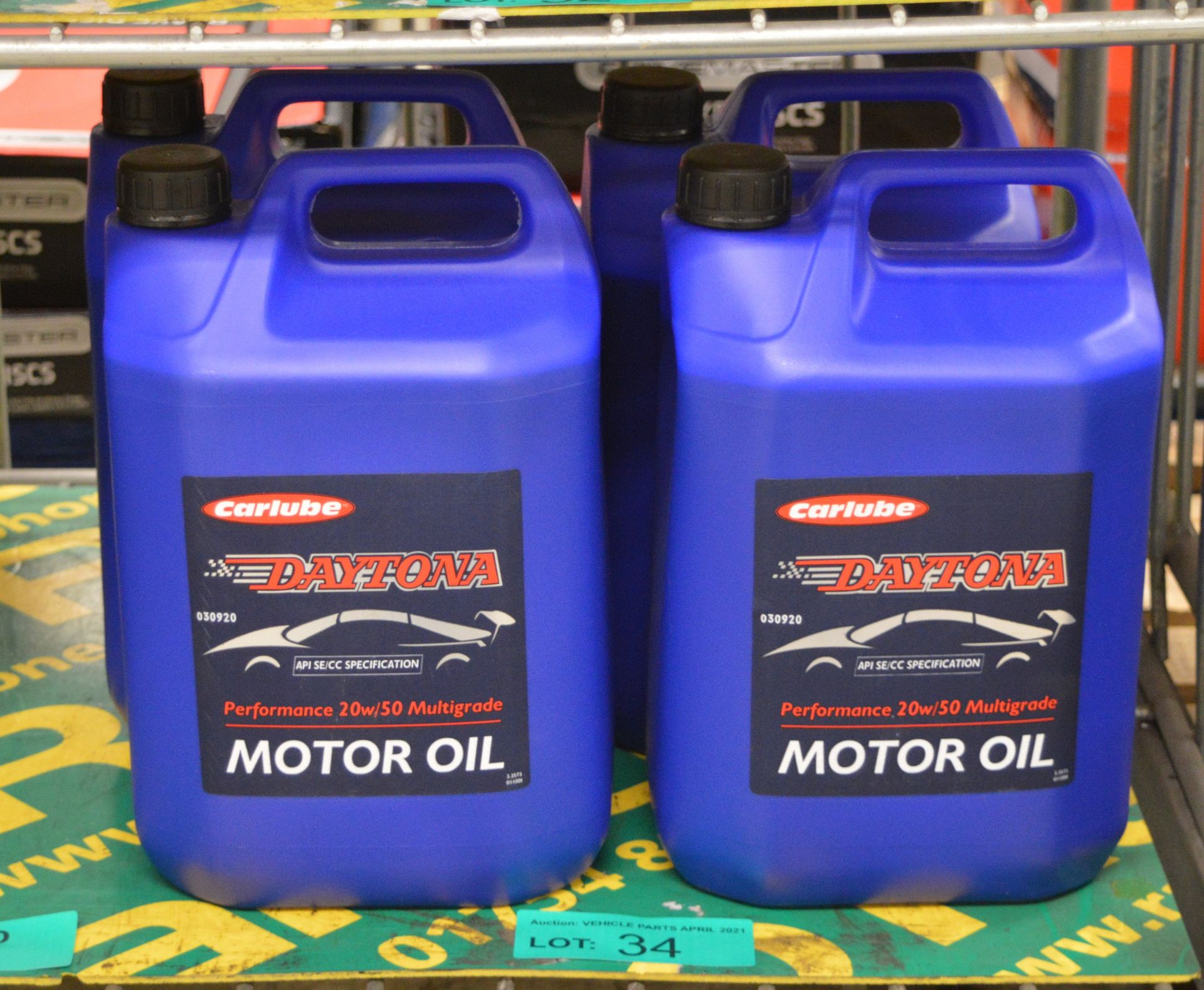 4x Carlube Daytona Performance 20W/50 multigrade Oil - 5L