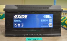 Exide Excell EB950 Battery