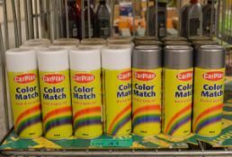 Carplan Colormatch spray - 9x Silver-22 - 400ml and 12x Gloss White - 400ml