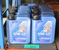 9x Liqui Moly 10W-40 Motor Oil - 1 litre