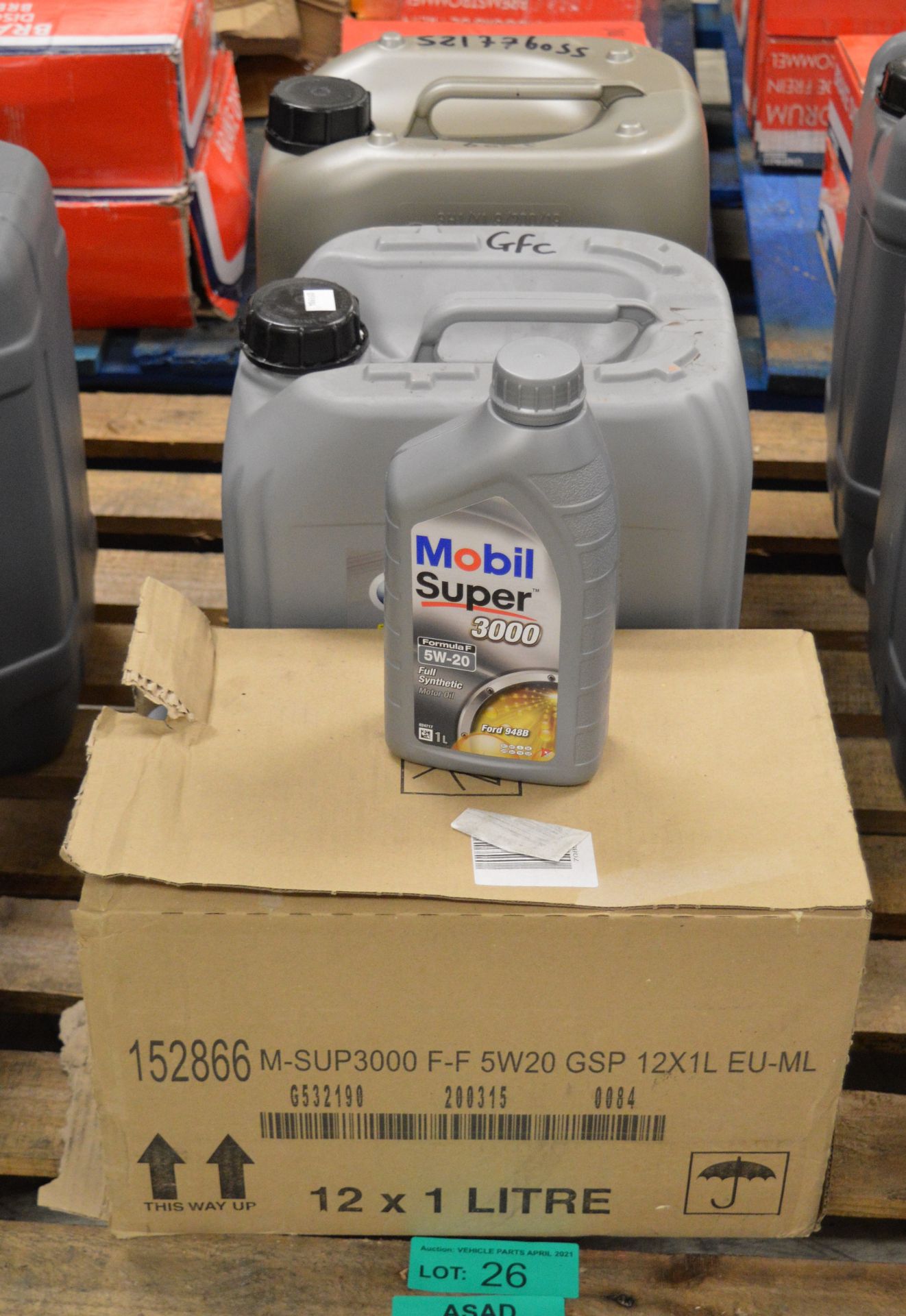 12x Mobil Super 3000 5W-20 - 1L Motor Oil, GForce 5W-30 Engine Oil - 20L, Triple QX 5W-30