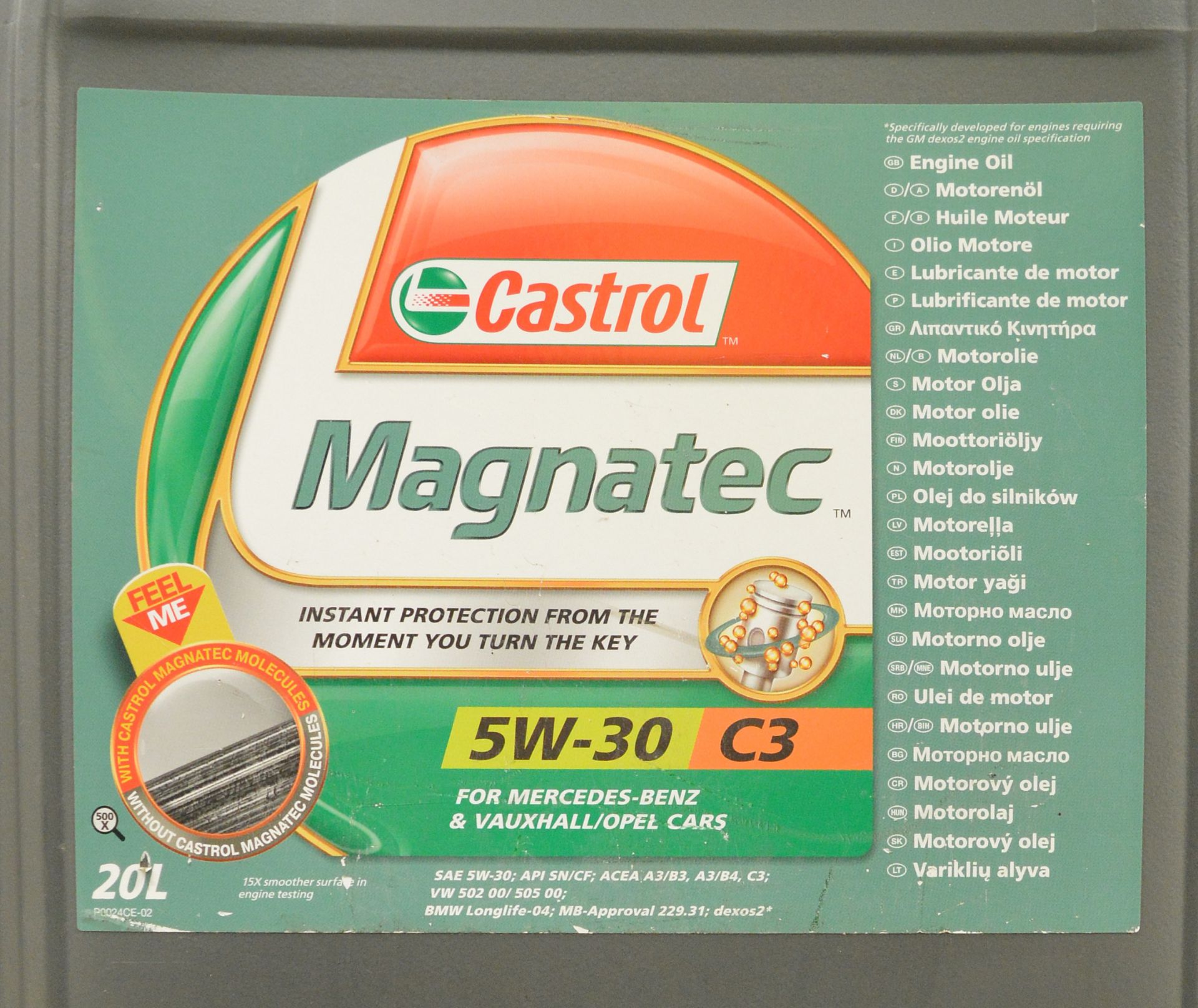 Castrol Magnatec Oil 5W-30 C3 - 20L - Image 2 of 2