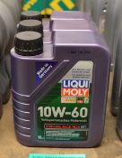 3x Liqui Moly 10W-60 Motor Oil - 1 litre bottles