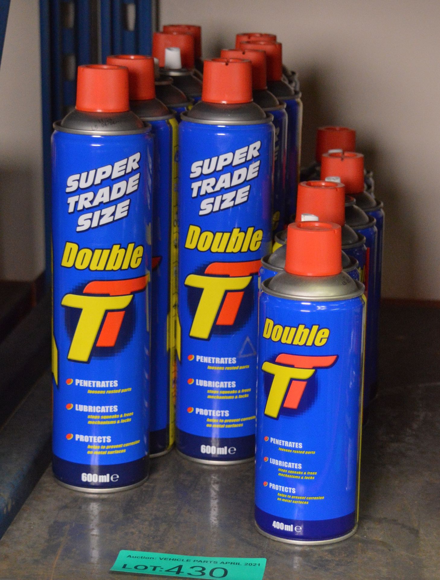 Double T Lubricant - 11x 600ml & 7x 400ml spray cans