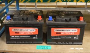 2x Drivemaster DM075 Batteries