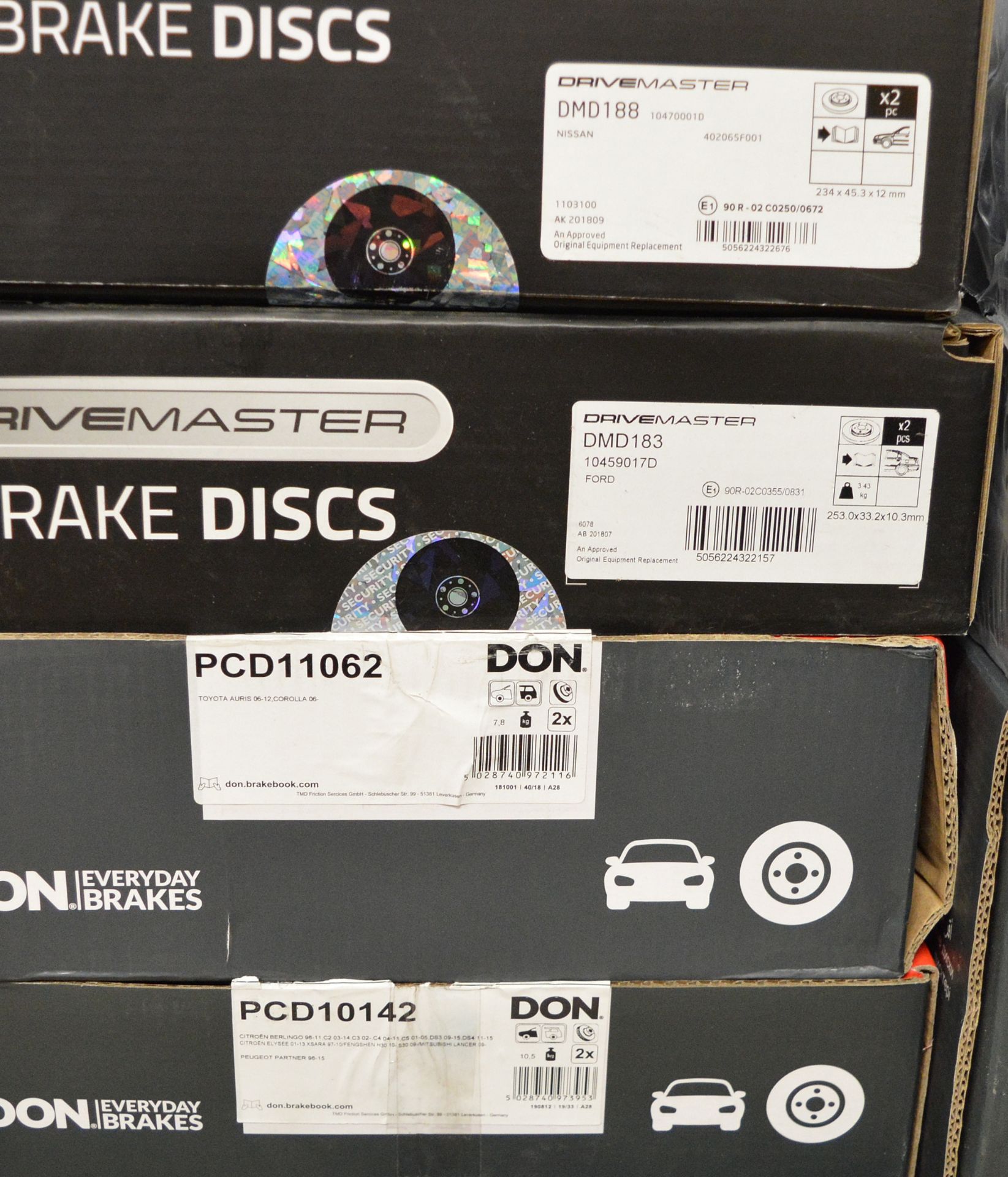 Don Brake Discs - Please see pictures for makes & part/model numbers - Image 2 of 9
