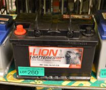 Lion 082 72Ah EN 610 CCA Battery