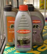 2x Carlube fully synthetic Motor Oil 0W-40, 1x 5W-20, 1x 5W-30, 1x 5W-40 - 1L