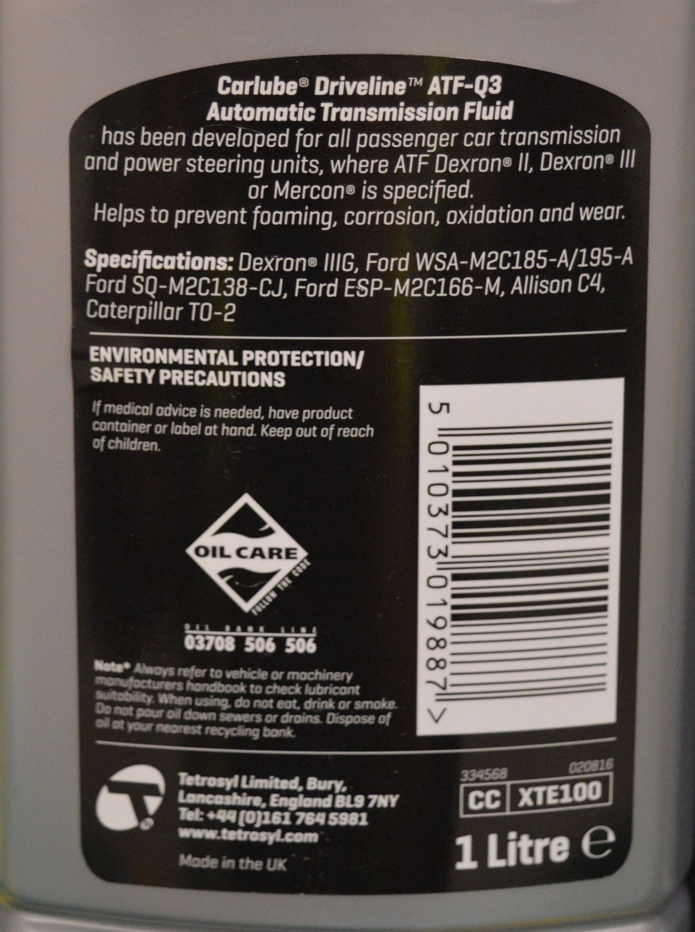 4x Carlube ATF-Q 1L, 1x Carlube ATF-Q Plus 1L, 2x Carlube ATF-Q3 1L, 1x Carlube ATF-G 1L - Image 3 of 3