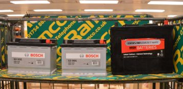 2x Bosch S3 005 & 1x Drivemaster 655 125Ah EN800 CCA Batteries