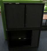 2x Howarth Tambour Office Storage Cabinet.