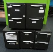 5x Howarth 2 Drawer Storage Cabinet. No Keys Included.