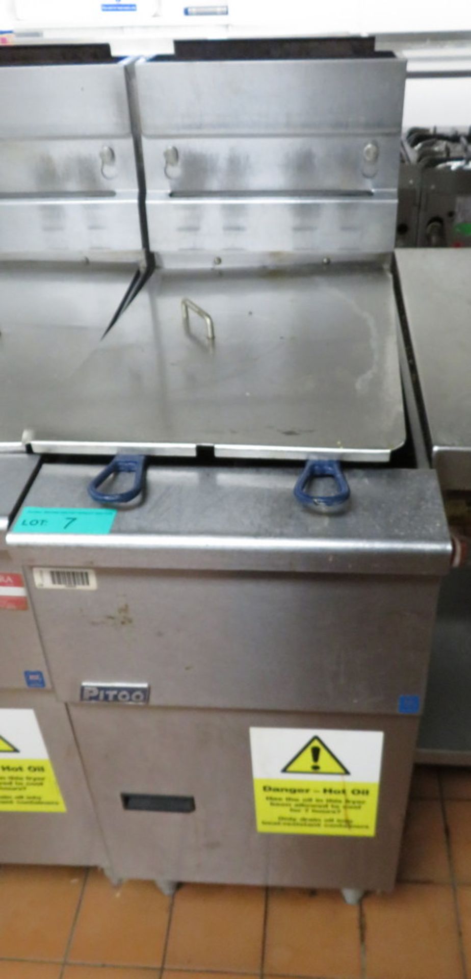 Pitco SG14 Double Basket Fryer - Single Tank No Filtration - Gas