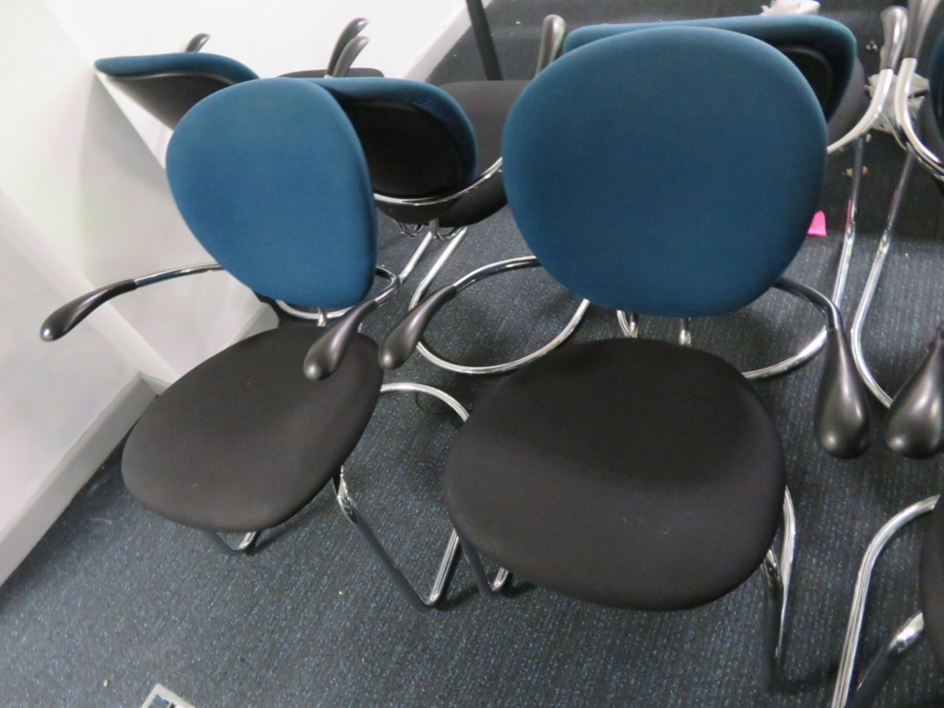 8x Padded Office/Meeting Room Chairs. Varying Condition. - Image 5 of 5