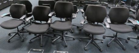 5x Humanscale Freedom Task Office Swivel Chairs. Varying Condition.