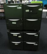 8x Howarth 2 Drawer Storage Cabinet. No Keys Included.