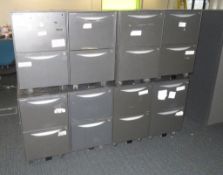 15x Howarth 2 Drawer Storage Cabinet. No Keys Included.