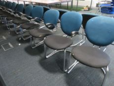 8x Padded Office/Meeting Room Chairs. Varying Condition.